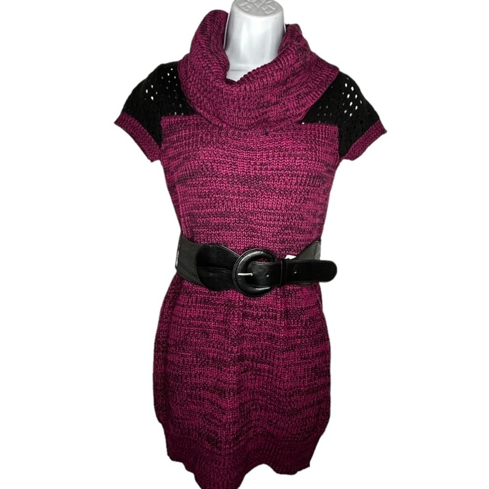 Bongo Acrylic‎ Sweater Dress with Belt